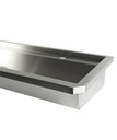 Waschbecken 2 aus Edelstahl, 1200 x 468 x 438 mm