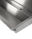 Waschbecken 3 aus Edelstahl, 1800 x 468 x 438 mm