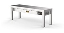 Aufsatzbord Keramisch aus Edelstahl, 250 W, 1200 x 300 x 350 mm