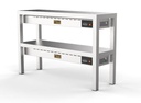 Aufsatzbord Keramisch aus Edelstahl, 250 W, 1200 x 300 x 650 mm