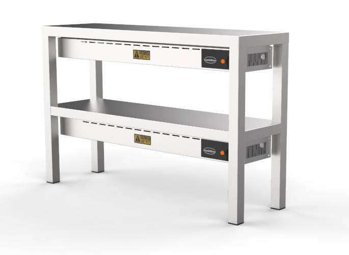 Aufsatzbord Keramisch aus Edelstahl, 250 W, 1400 x 300 x 650 mm