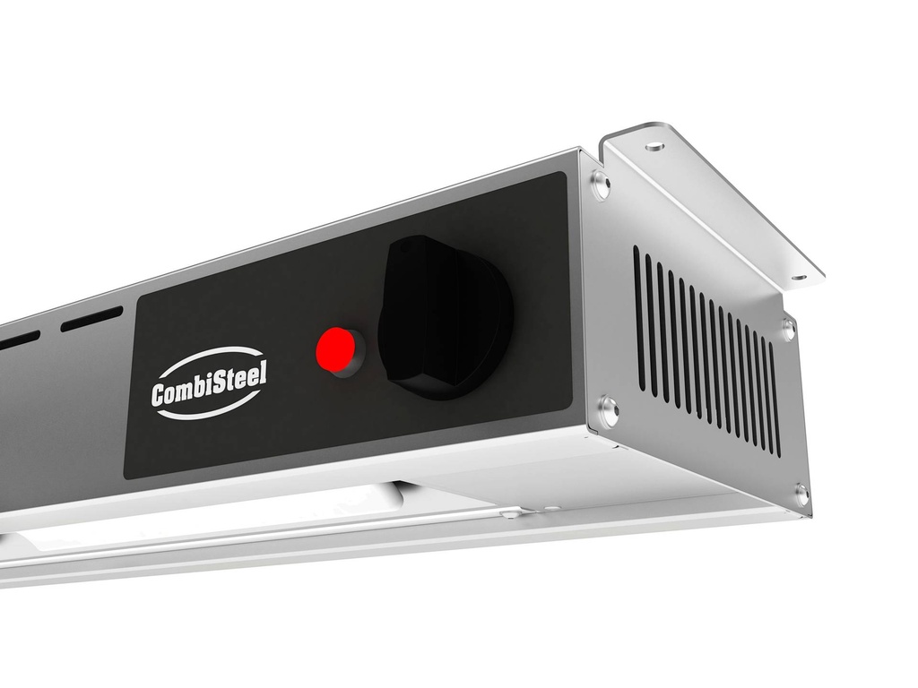 Wärmhaltestrahler 1400 aus Edelstahl, 250 W, 1400 x 180 x 90 mm
