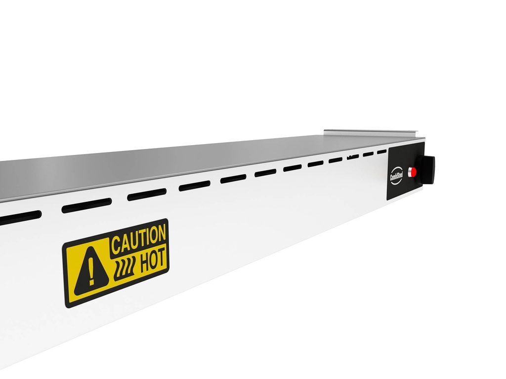 Wärmhaltestrahler 2000 aus Edelstahl, 250 W, 2000 x 180 x 90 mm
