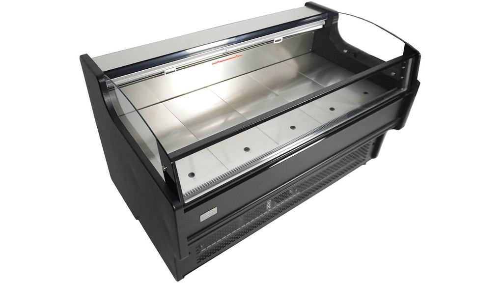 Kühlvitrine Ronald 2.0, 1955 x 940 x 870 mm, schwarz