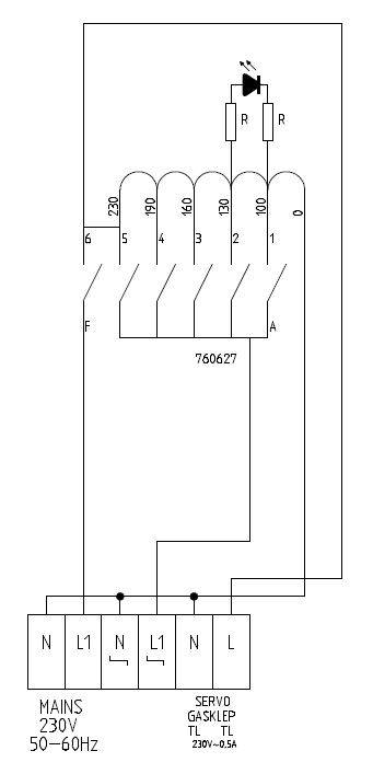 Geschwindigkeitsregler 1 Phase 11, 235 x 182 x 148 mm