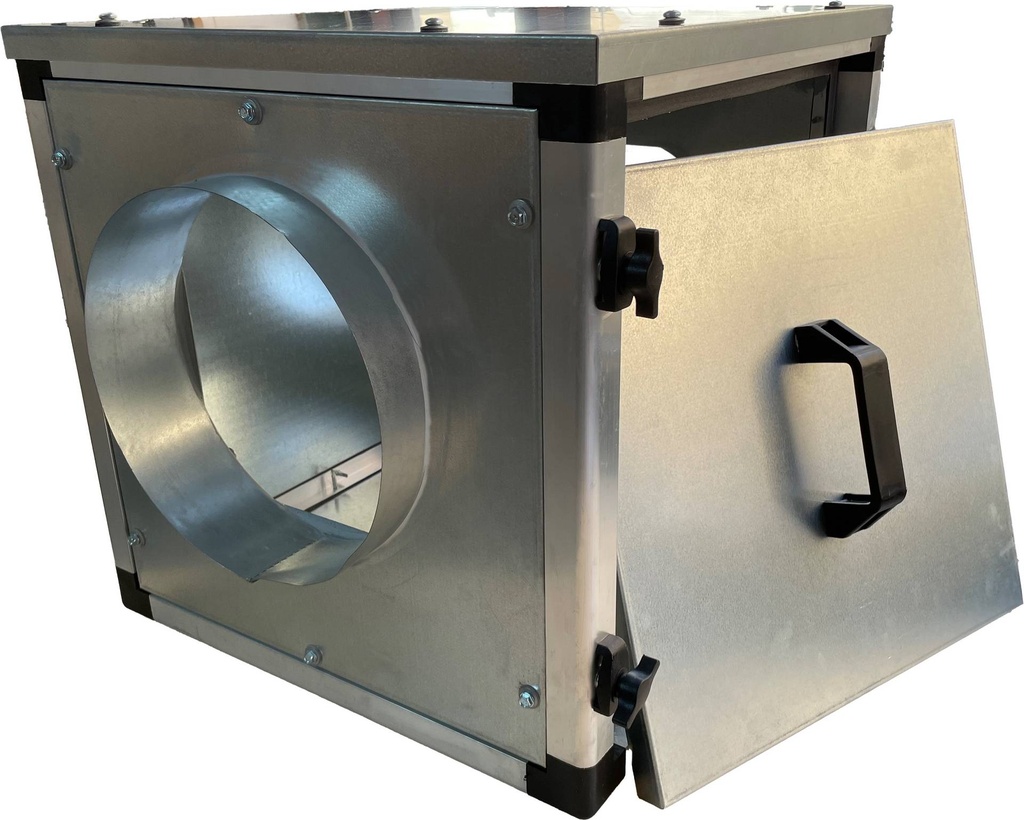 Ventilator in Dose Doppelwandig, 1 kW, 650 x 650 x 650 mm