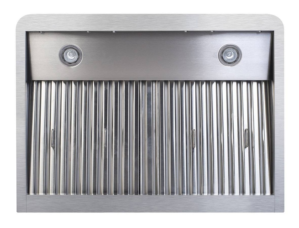 Wandhaube 900 aus Edelstahl, 900 x 560 x 250 mm