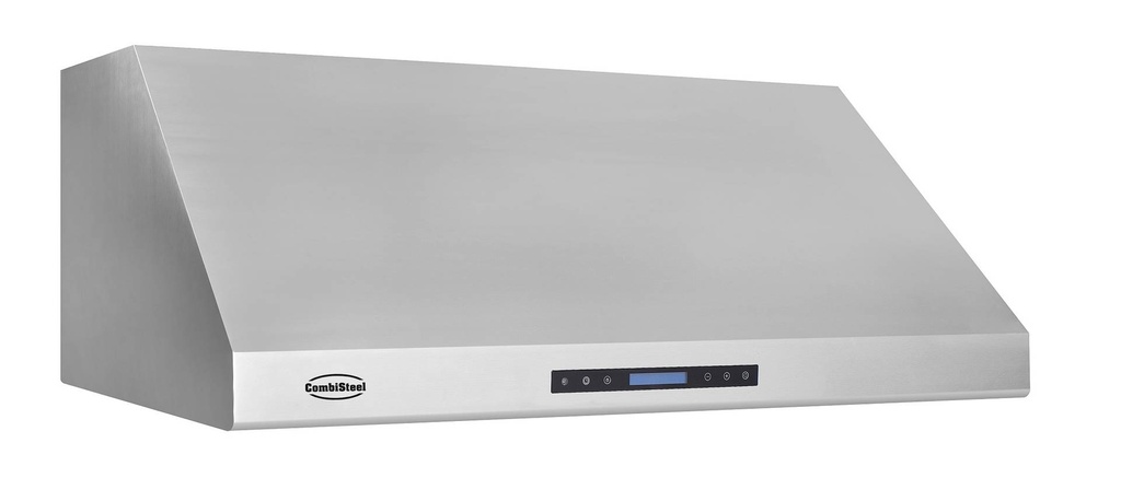 Wandhaube 1200 aus Edelstahl, 1200 x 630 x 457 mm