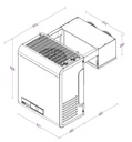 Kühlaggregate Huckepack 21-36, 671 x 975 x 828 mm, weiß