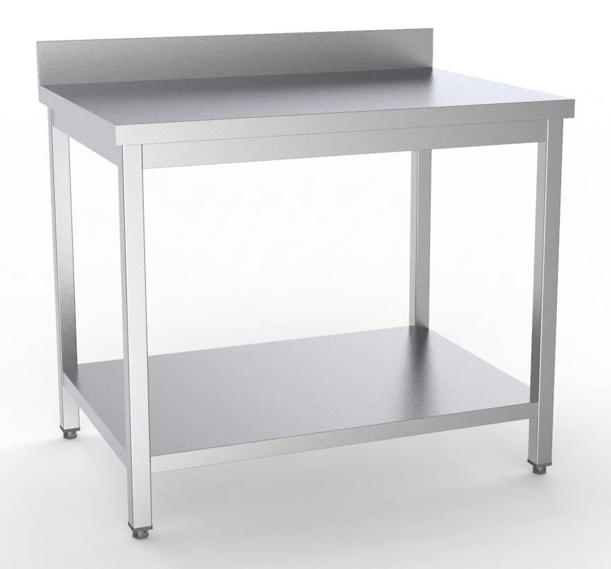 700 Arbeitstisch mit Grundboden aus Edelstahl, 2000 x 700 x 850 mm