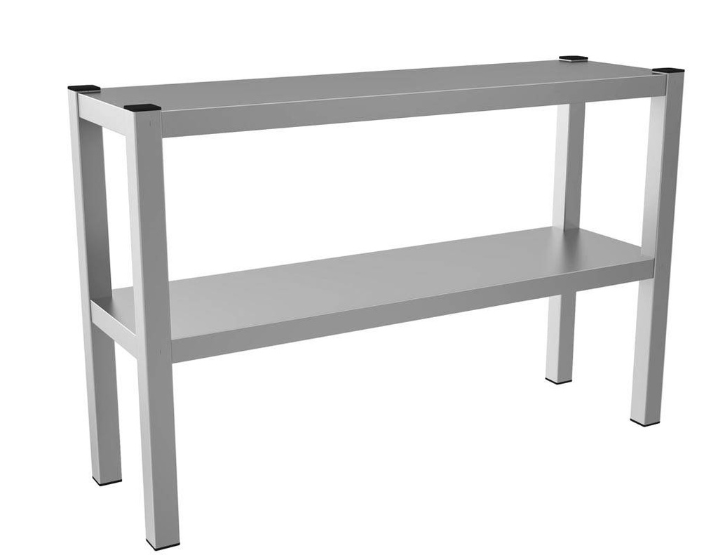 Aufsatzbord 2 Stufig aus Edelstahl, 1000 x 300 x 650 mm