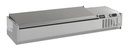 Aufsatzvitrine Deckel GN 1/4 aus Edelstahl, 2000 x 335 x 225 mm