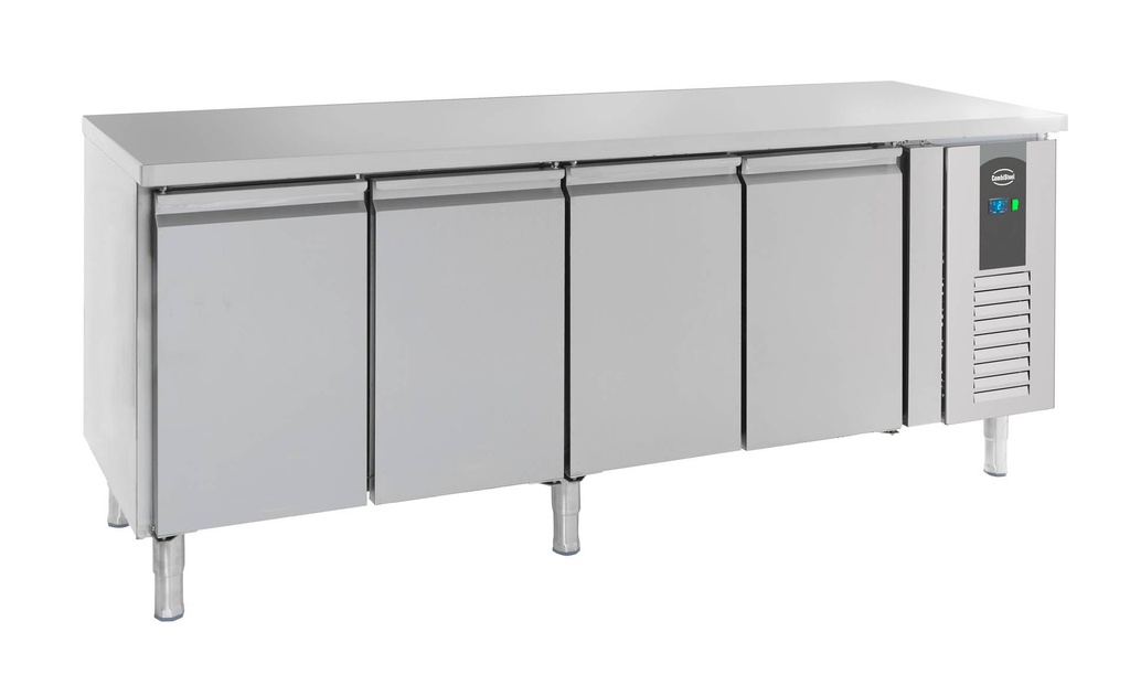 600 Kühltisch aus Edelstahl, 2230 x 600 x 860 mm, 511 L