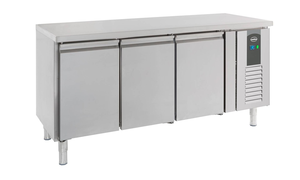600 Kühltisch aus Edelstahl, 1798 x 600 x 860 mm, 386 L