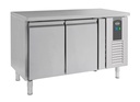 600 Kühltisch aus Edelstahl, 1360 x 600 x 860 mm, 228 L
