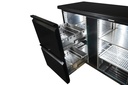 Barkühler 1 Tür und 2, 1462 x 513 x 860 mm, schwarz