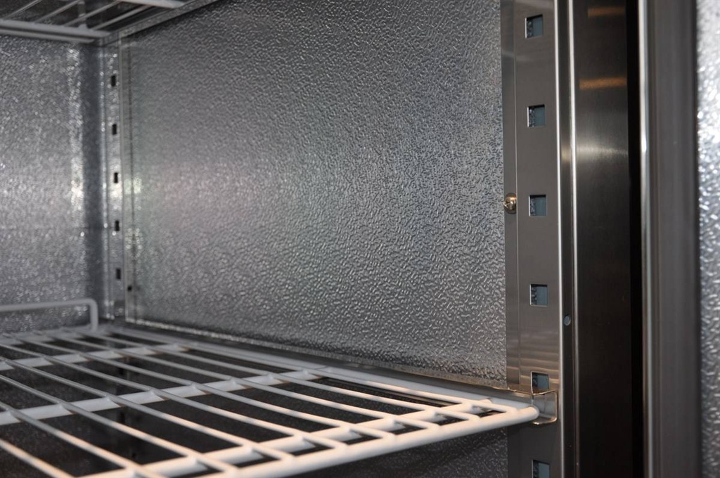 Tiefkuhlschrank +Alu Statisch aus Edelstahl, 1200 L