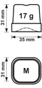 Eiswürfelmaschine 25KG/24H, 390 x 517 x 625 mm