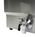 Elektro Tischfriteuse aus Edelstahl, 1 x 10 L, 340 x 560 x 380 mm