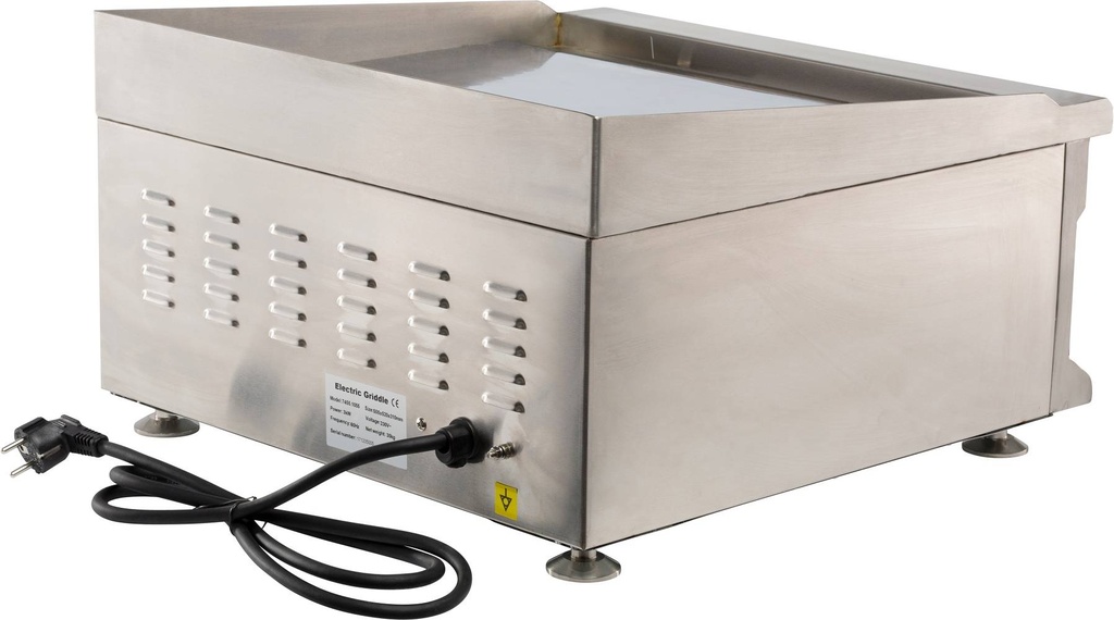 Elektro Grillplatte aus Edelstahl, 500 x 520 x 310 mm
