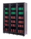 Kühlschrank 3, 1600 x 600 x 2100 mm, 1200 L, schwarz
