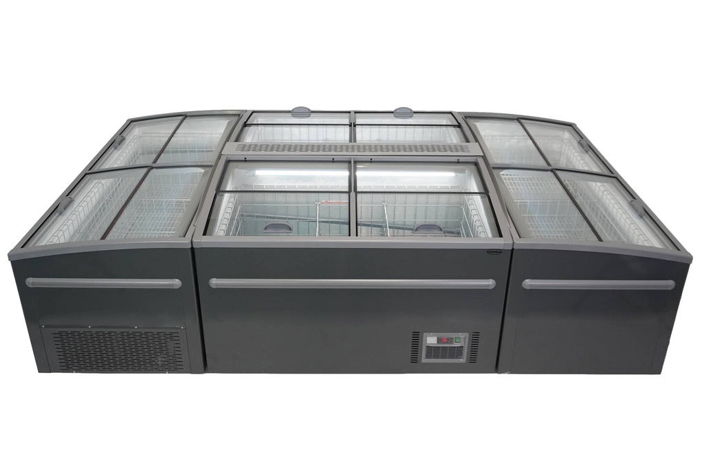 Supermarkt Tiefkühltruhe 1450 Automatische, grau