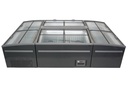 Supermarkt Tiefkühltruhe 2500, 2500 x 850 x 870 mm, grau