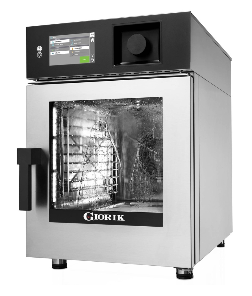 Combisteamer Elektro aus Edelstahl, 6 x 1/1 GN, 519 x 808 x 770 mm