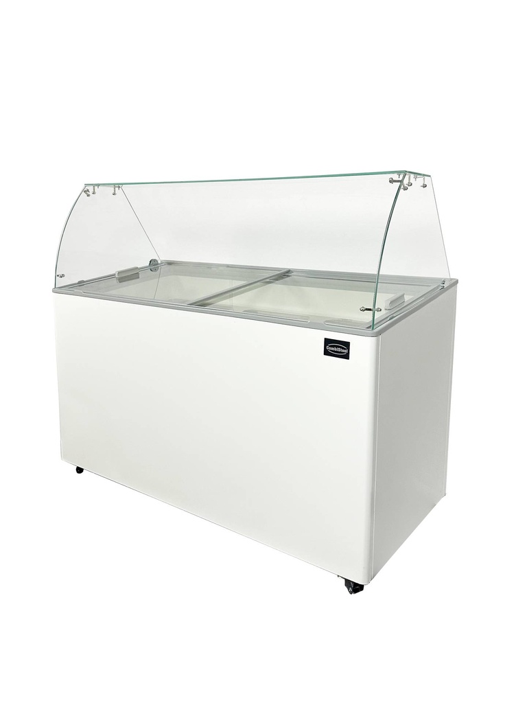 Speiseisvitrine CorsicaLT, 909 x 684 x 1229 mm, weiß