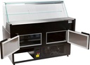 Kühlvitrine Oscar 2.5, 2584 x 815 x 1280 mm, schwarz