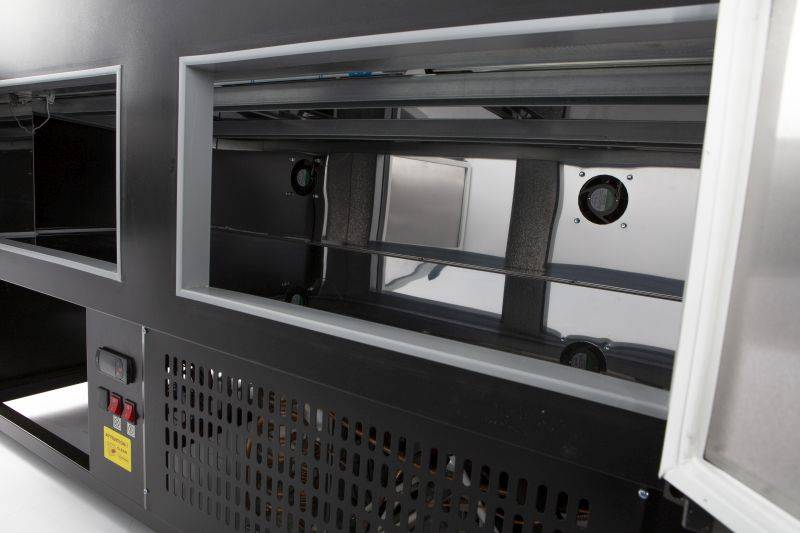 Kühlvitrine Morris 2.5, 2584 x 1095 x 1280 mm, schwarz