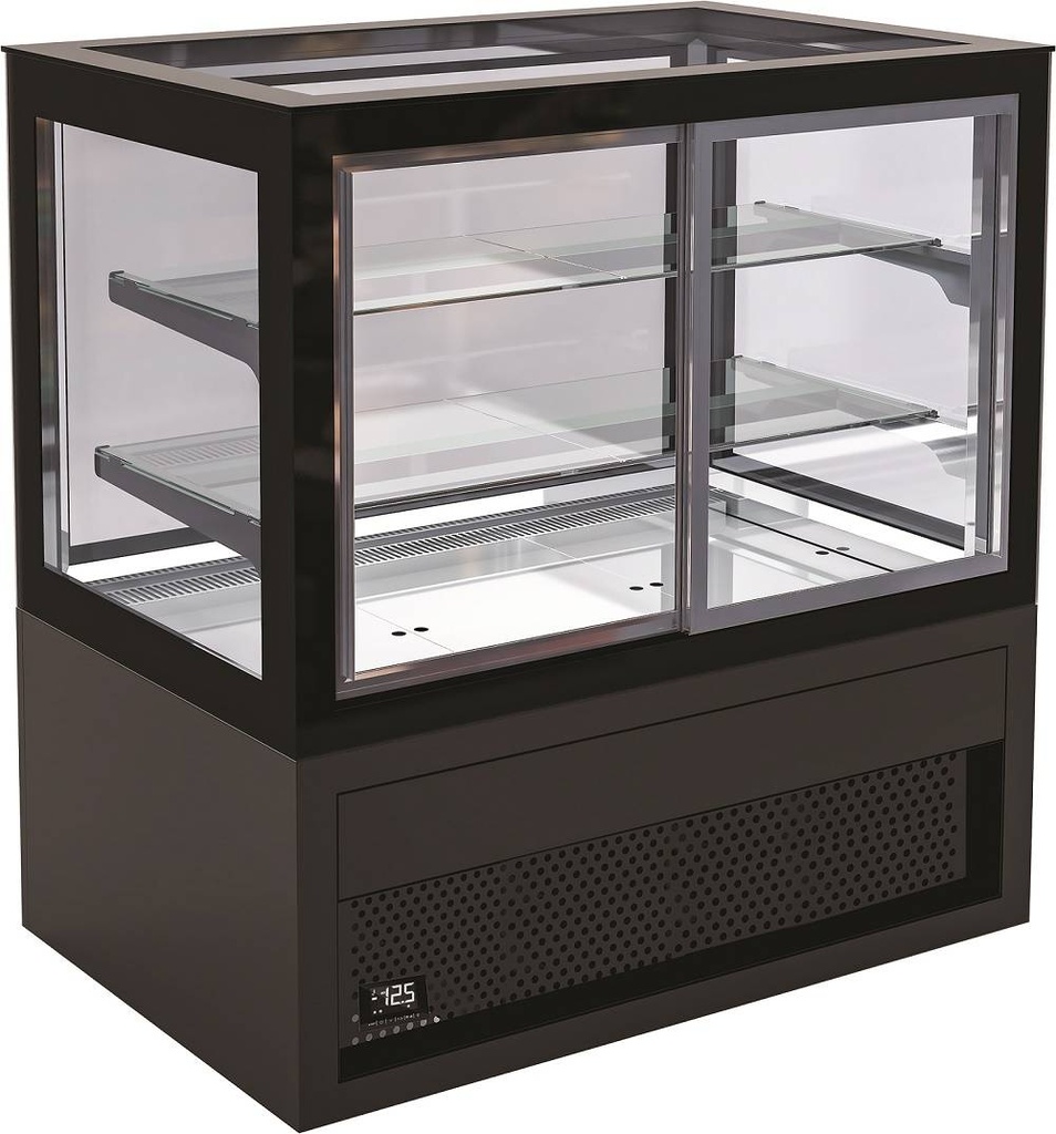 Kühlvitrine, 375 L, 1000 x 780 x 1300 mm, schwarz