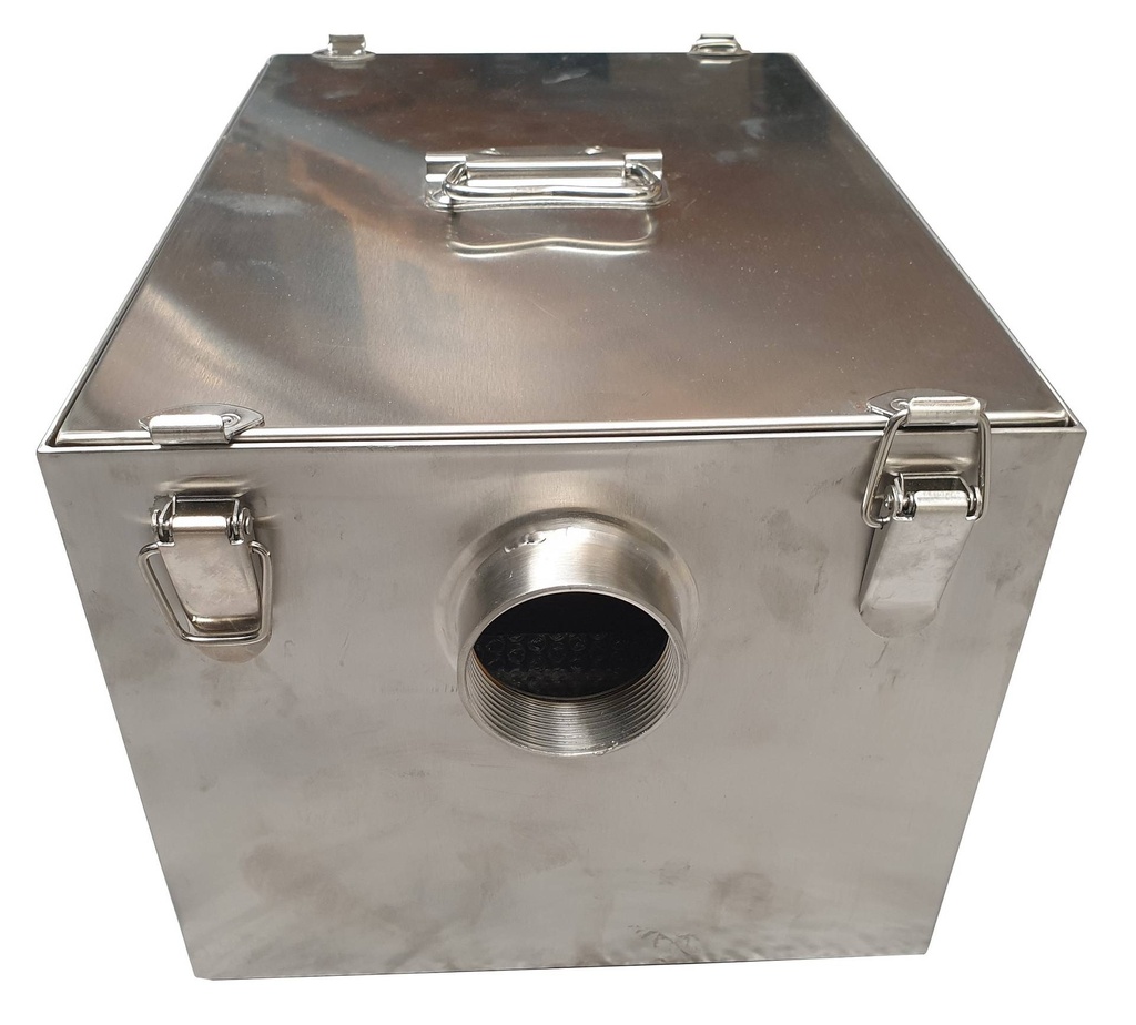 Fettabscheider aus Edelstahl, 38 L, 380 x 380 x 290 mm