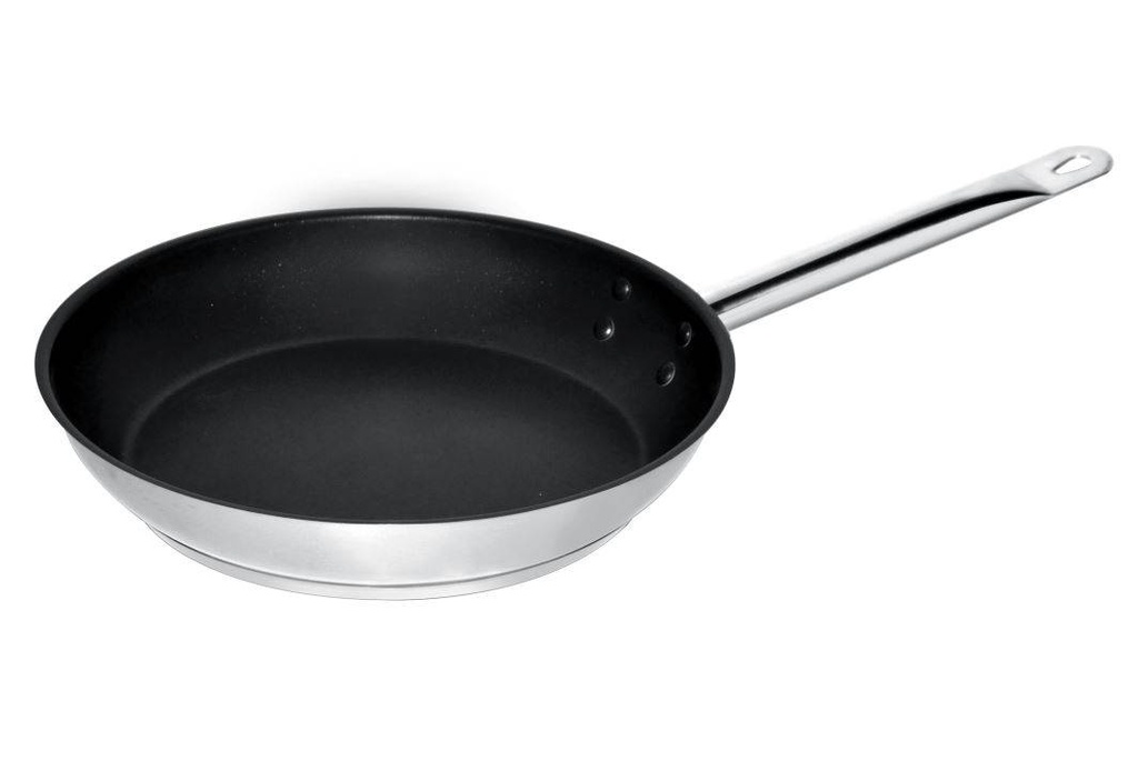 Bratpfanne Teflon aus Edelstahl, 3,1 L, 280 x 280 x 50 mm
