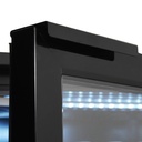 Barkühler 4 Glastüren, 636 L, 2542 x 520 x 860 mm, schwarz