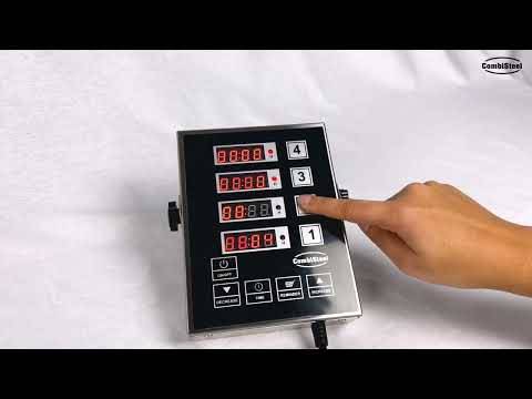 Digitaler Küchentimer 8 aus Edelstahl, 300 x 112 x 36 mm