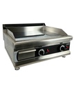 Gas Grillplatte Chrom mit Propan aus Edelstahl, 650 x 575 x 365 mm