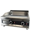Gas Grillplatte Chrom mit Propan aus Edelstahl, 800 x 575 x 365 mm