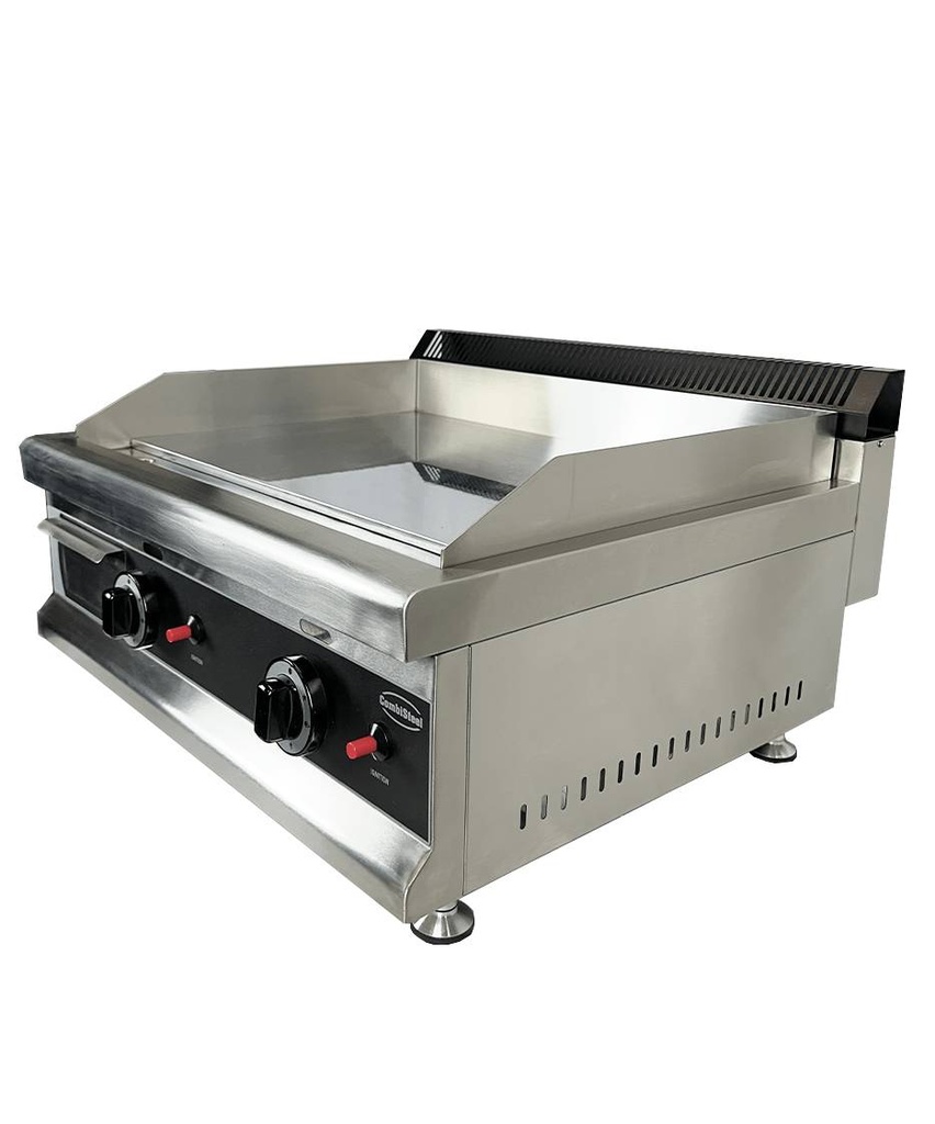 Gas Grillplatte Chrom mit Propan aus Edelstahl, 800 x 575 x 365 mm