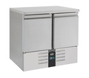 Kühltisch 2 aus Edelstahl, 900 x 700 x 875 mm, 230 L