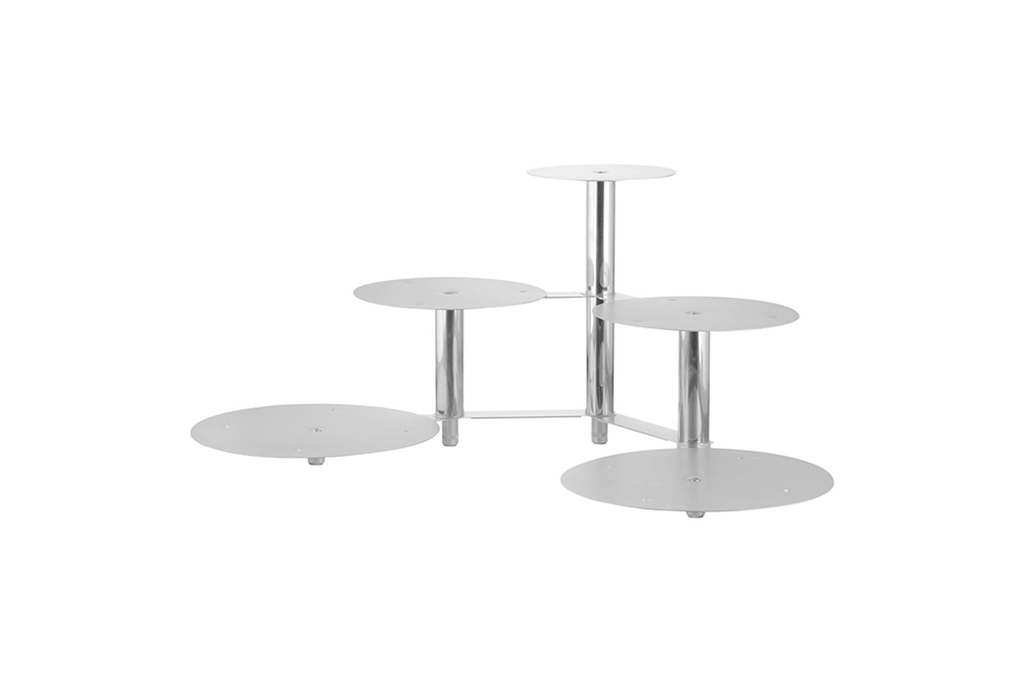 Etagen-Tortenständer aus Aluminium, 5-teilig