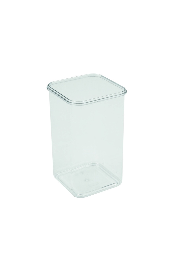 Vorratsdose aus Polystyrol, 1450 ml, quadratisch