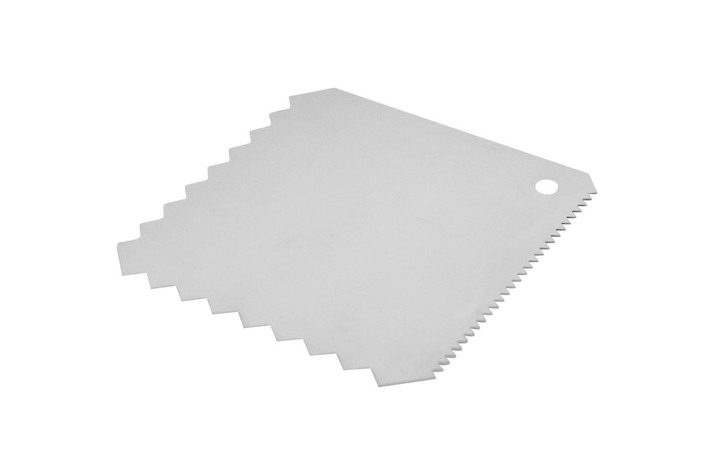 Teig- oder Dekorschaber aus Edelstahl, 100 x 100 mm
