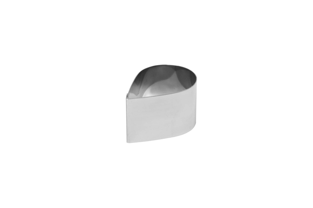Dessertringe aus Edelstahl, 70 mm, Mini Tropfen