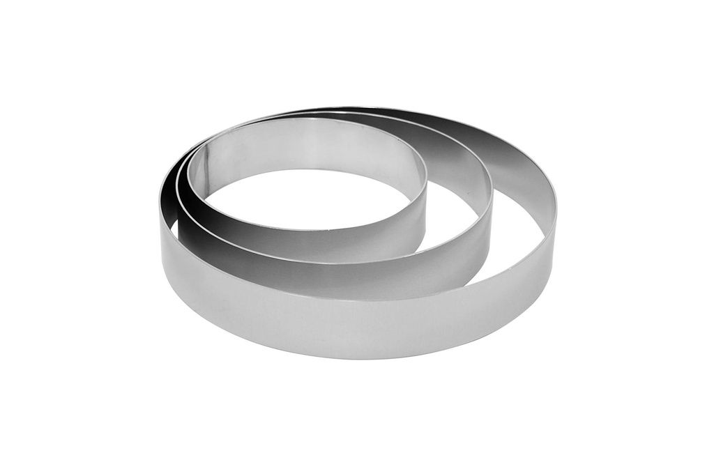 Tortenring-Set aus Aluminium, Höhe 60 mm, 3-teilig