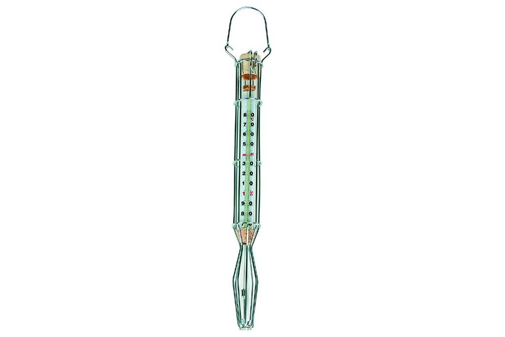 Thermometer aus verchromtem Draht, +80°C bis +180°C