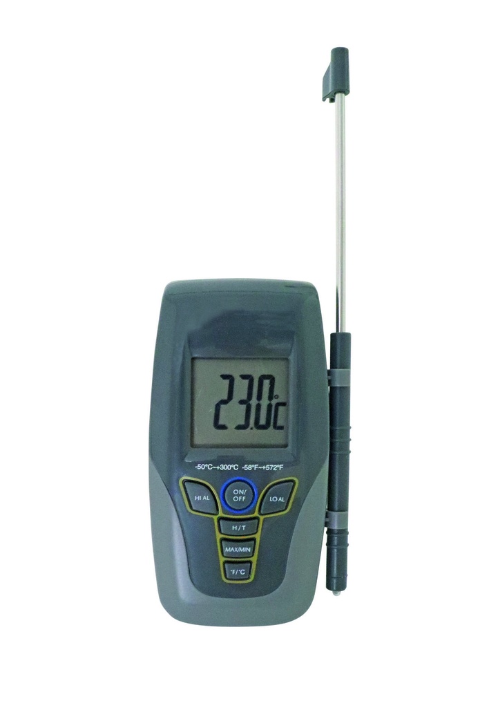 Digitales Einstichthermometer aus Edelstahl, -50 °C bis +300 °C