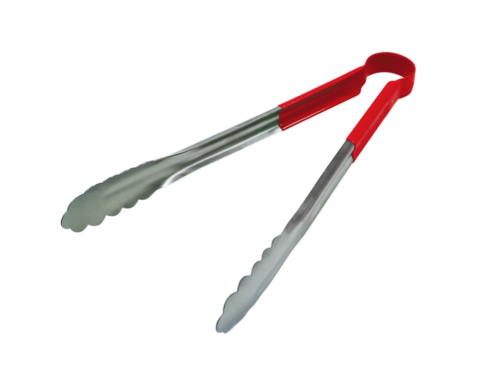 Allzweckzange aus Edelstahl, 300 mm, rot