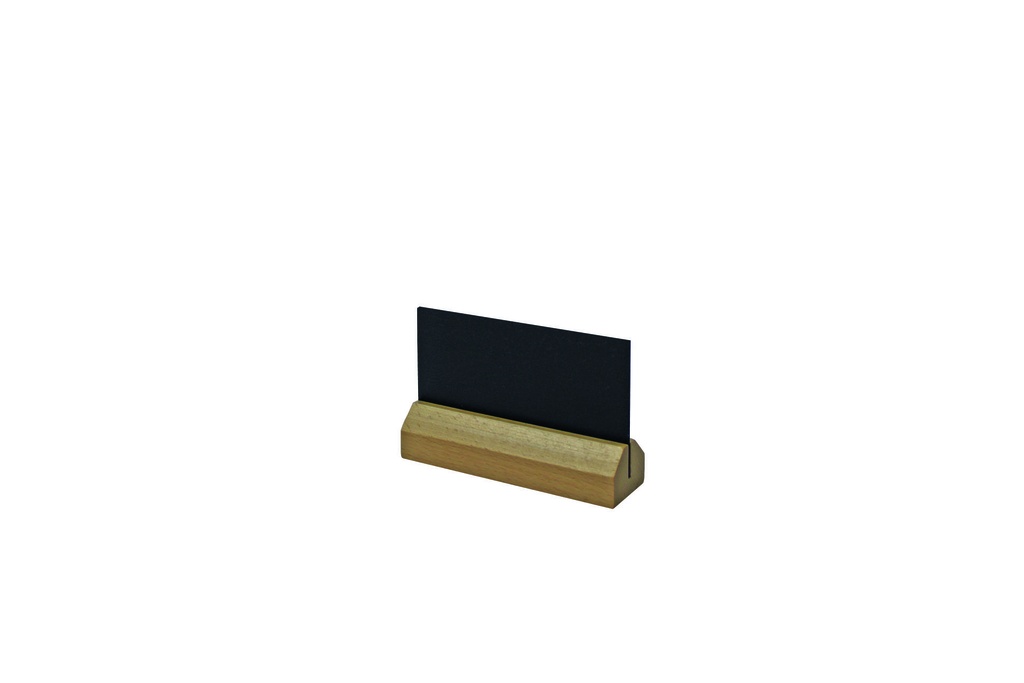 Tischaufsteller aus PVC, 138 x 65 mm, schwarz