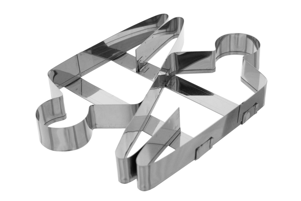 Ausstecher "Stutenkerl", Edelstahl (250 x 220 x 30 mm)